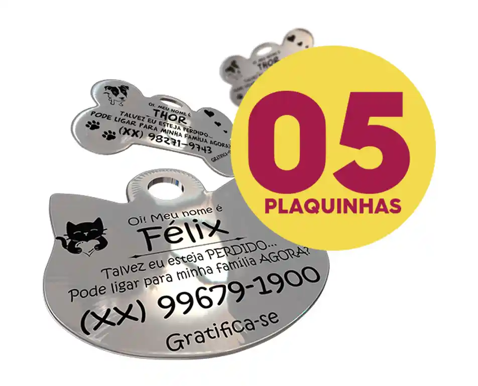 ❤ Combo 5 Plaquinhaflex