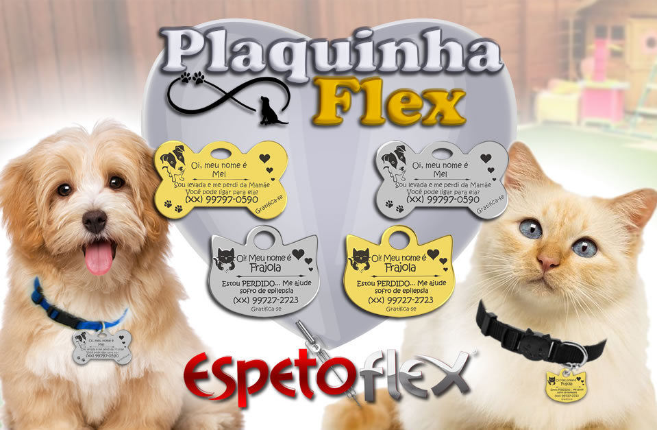 PlaquinhaFlex para Cães e Gatos